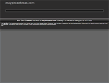Tablet Screenshot of maypecanteras.com